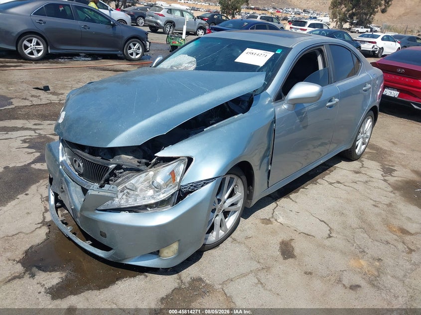 2007 Lexus IS, Front End, IAAI, VIN JTHBK262575048077 — photo 2