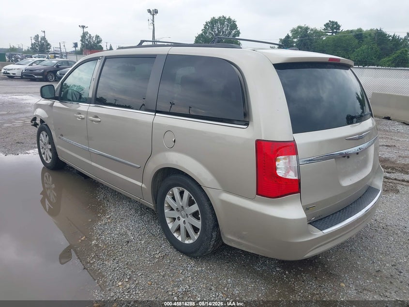 Vin: 2c4rc1bg6gr280165, lot: 46313134, chrysler town & country touring 20163