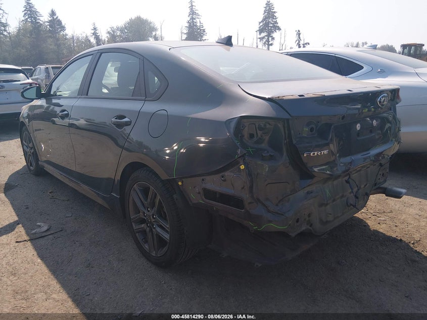 Vin: 3kpf34ad3me377378, lot: 46313136, kia forte gt-line 20213