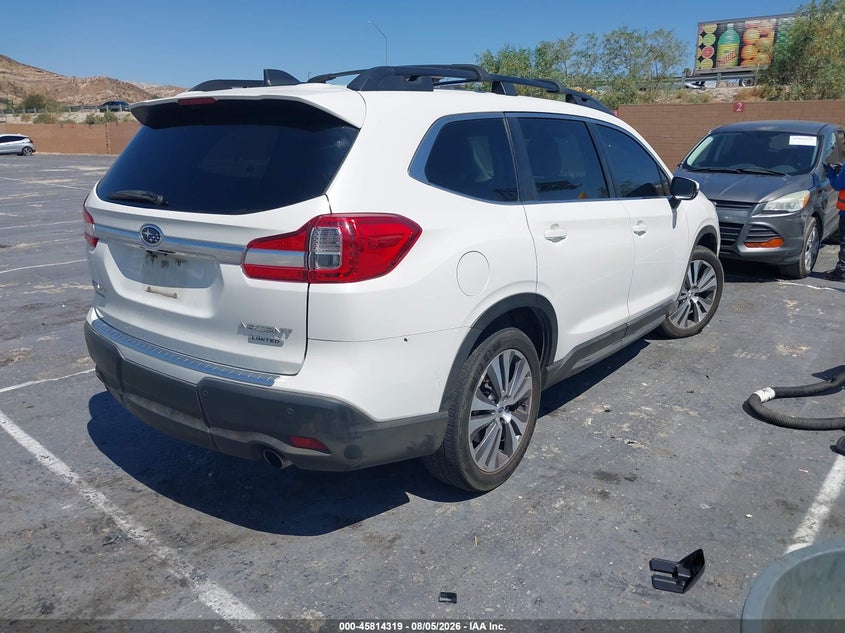 Vin: 4s4wmald9k3412885, lot: 46313165, subaru ascent limited 20194