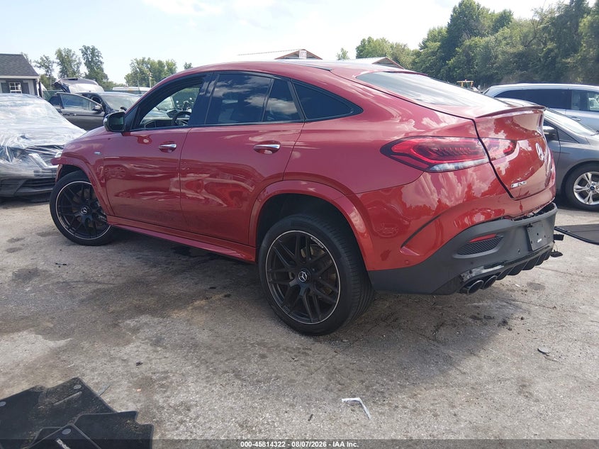 Vin: 4jgfd6bb5pa962259, lot: 46313168, mercedes-benz amg gle 53 coupe 4matic 20233