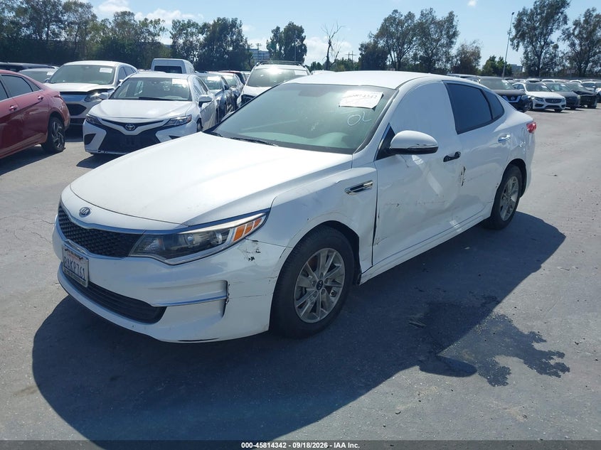 Vin: 5xxgt4l36jg201999, lot: 46313188, kia optima lx 20182