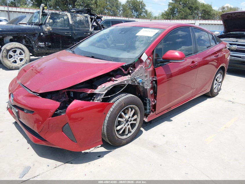 Vin: jtdkarfu7h3539634, lot: 46313201, toyota prius four 20172