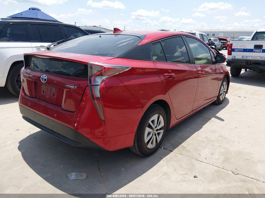 Vin: jtdkarfu7h3539634, lot: 46313201, toyota prius four 20174
