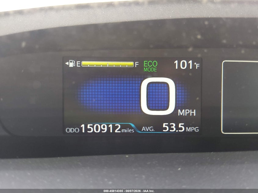 2017 TOYOTA PRIUS auction photo 7