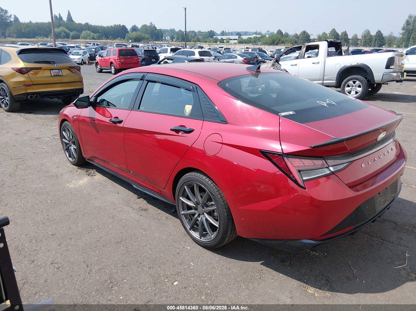 Vin: kmhlr4af8nu239787, lot: 46313206, hyundai elantra n line 20223