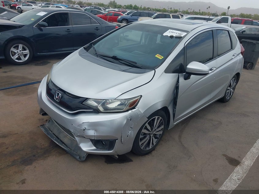 2016 Honda Fit Ex, Правый бок, IAAI, VIN JHMGK5H73GX025918 — фото 2