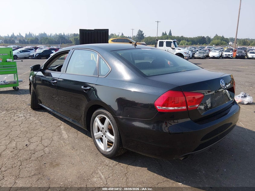 Vin: 1vwap7a32cc027928, lot: 46313258, volkswagen passat 2.5l s 20123