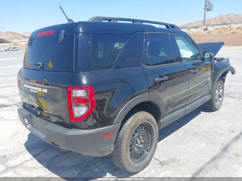 Vin: 3fmcr9d90rrf45544, lot: 46313344, ford bronco sport badlands 20244