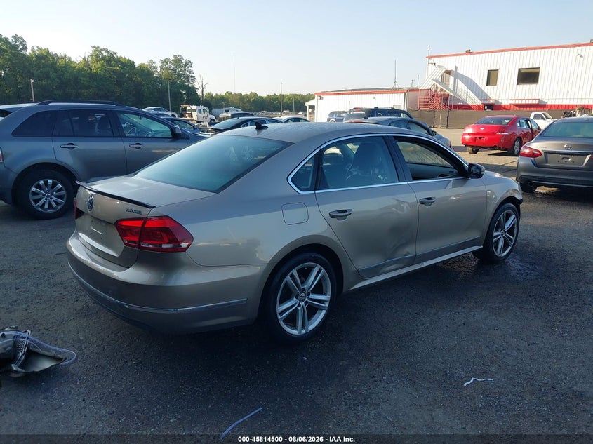 2015 VOLKSWAGEN PASSAT SEDAN 1.8L I-4 DI, DOHC, VVT, TURBO, 170HP