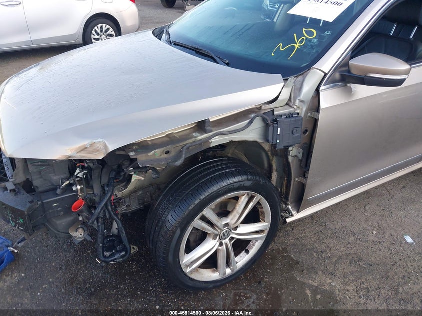 2015 VOLKSWAGEN PASSAT SEDAN 1.8L I-4 DI, DOHC, VVT, TURBO, 170HP