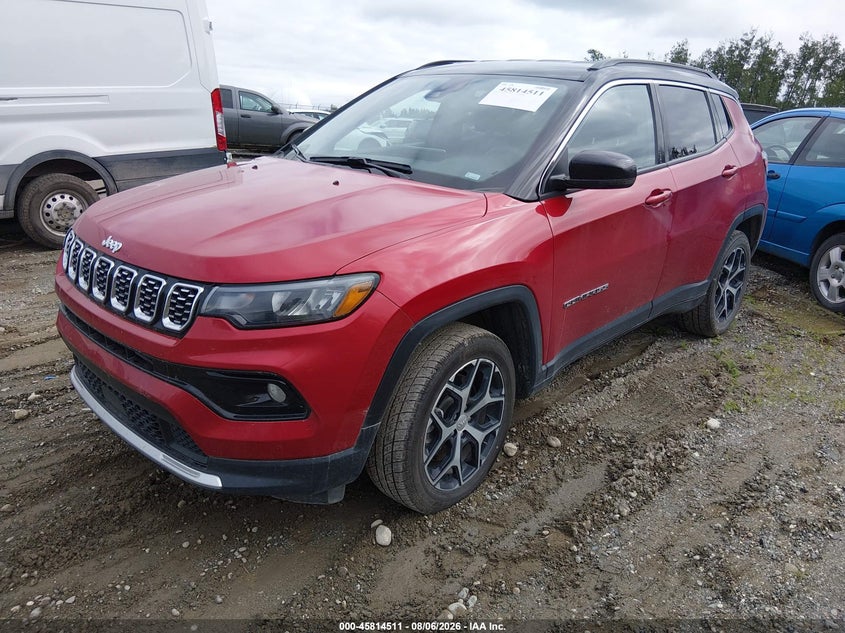 Vin: 3c4njdcn5rt138523, lot: 46313357, jeep compass limited 4x4 20242
