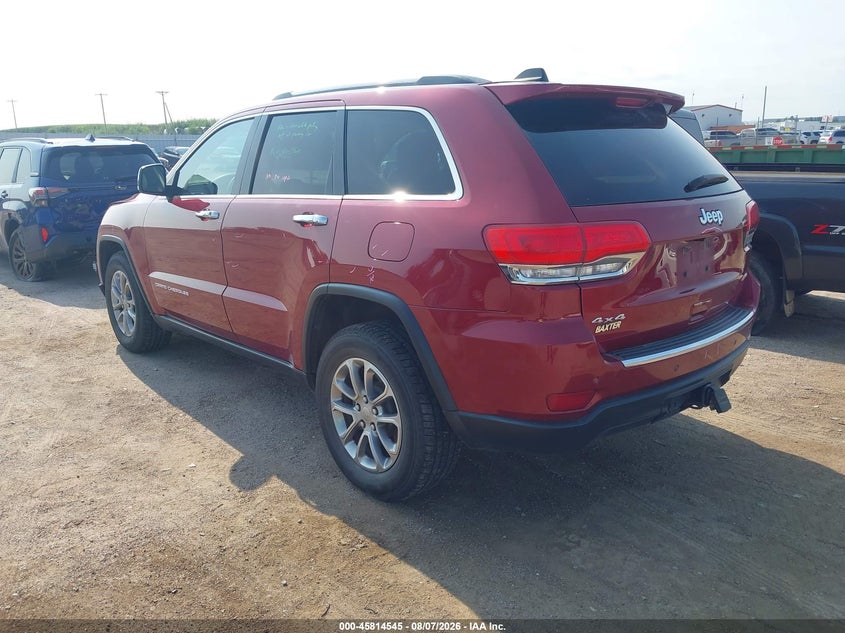 Vin: 1c4rjfbg0fc627774, lot: 46313391, jeep grand cherokee limited 20153