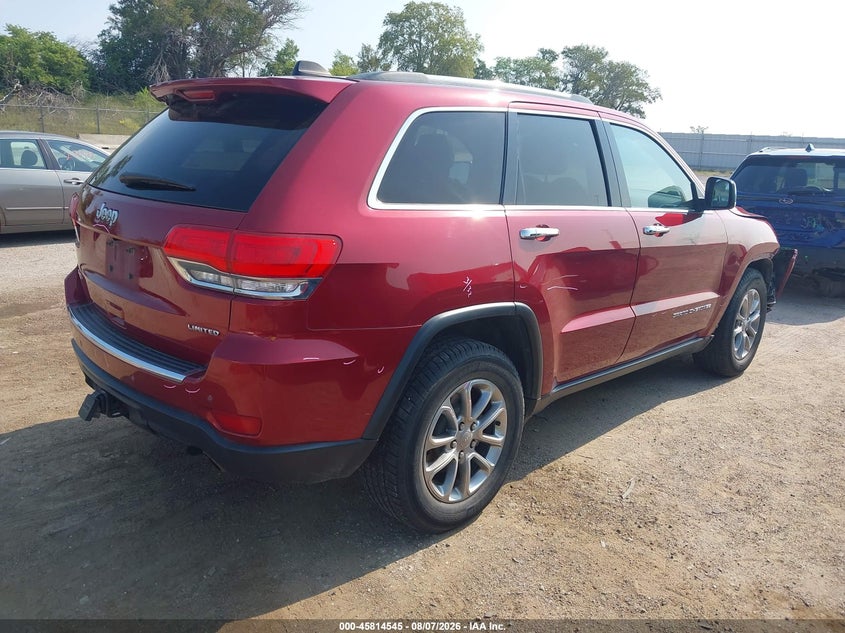 Vin: 1c4rjfbg0fc627774, lot: 46313391, jeep grand cherokee limited 20154