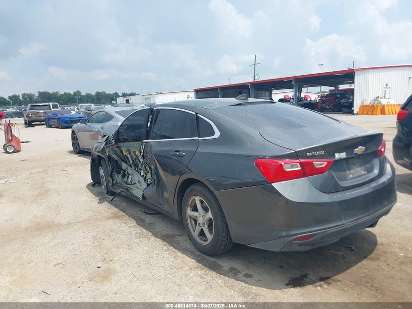 Vin: 1g1zc5st6jf134411, lot: 46313420, chevrolet malibu 1fl 20183