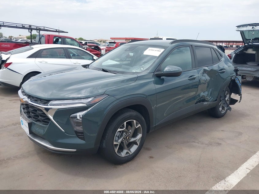 Vin: kl77lhep1sc239453, lot: 46313434, chevrolet trax fwd lt 20252