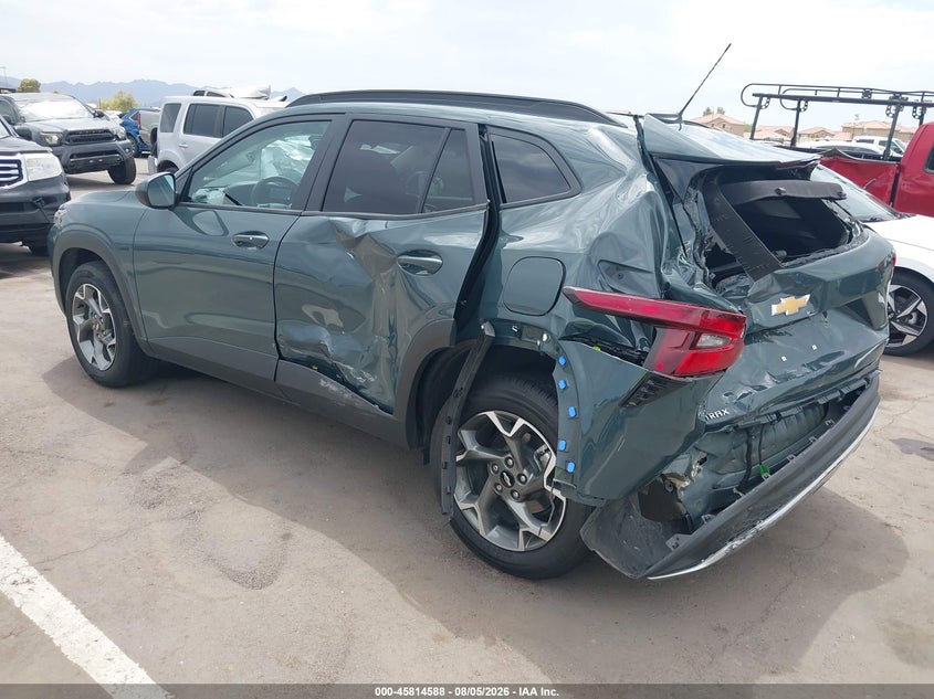Vin: kl77lhep1sc239453, lot: 46313434, chevrolet trax fwd lt 20253