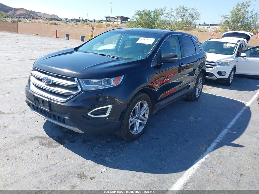 Vin: 2fmpk4k80jbb80112, lot: 46313468, ford edge titanium 20182