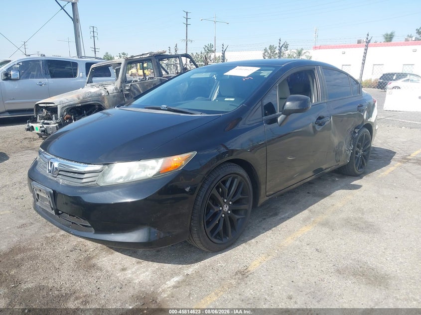 2012 Honda Civic, Левый бок, IAAI, VIN 19XFB2F59CE367283 — фото 2