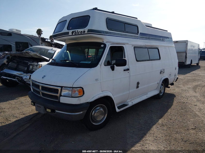 1995 Dodge RAM Van, Обычный износ, IAAI, VIN 2B6KB31Z9SK538073 — фото 2