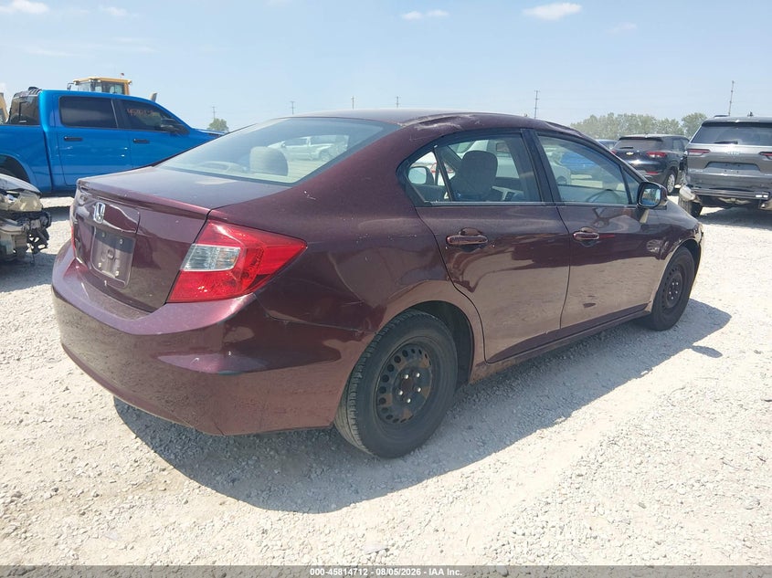 2012 HONDA CIVIC auction photo 4