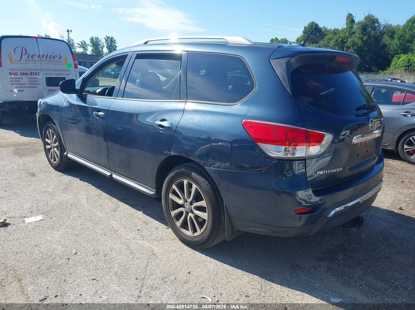 Vin: 5n1ar2mm8fc675455, lot: 46313576, nissan pathfinder sv 20153