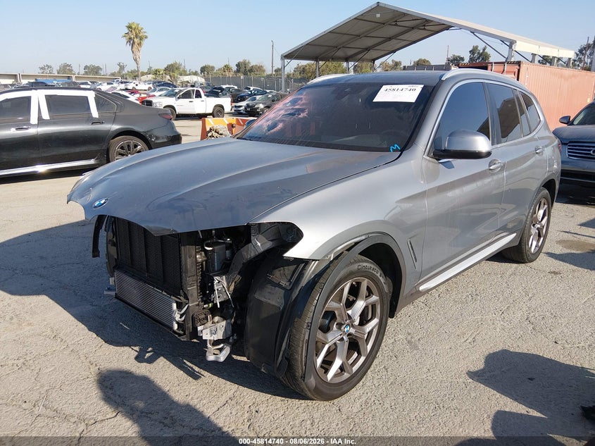 Vin: 5ux43dp06p9s05168, lot: 46313586, bmw x3 sdrive30i 20232