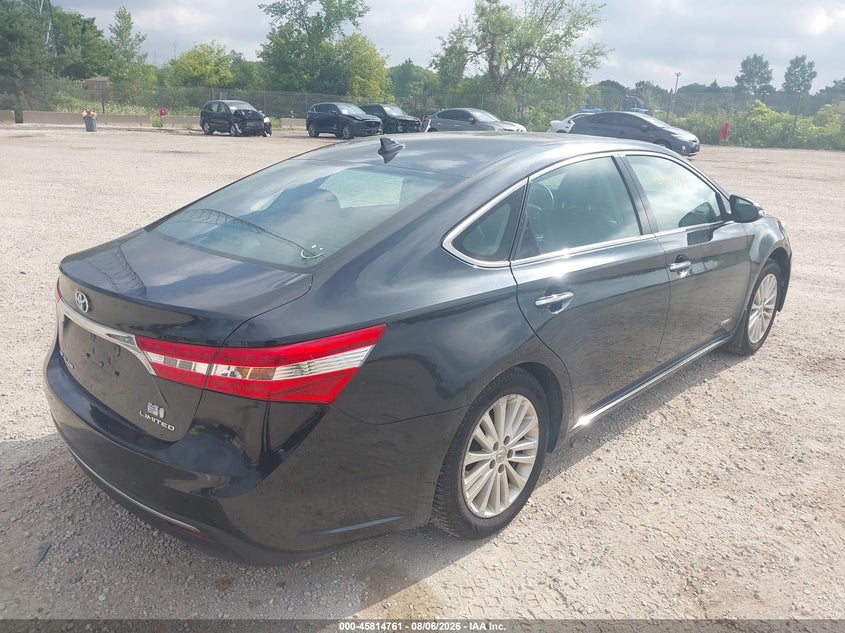 Vin: 4t1bd1eb9fu045268, lot: 46313607, toyota avalon hybrid limited 20154