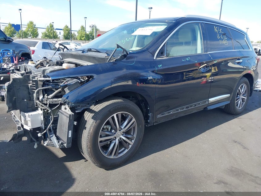 Vin: 5n1dl0mn4jc506411, lot: 46313640, infiniti qx60 20182