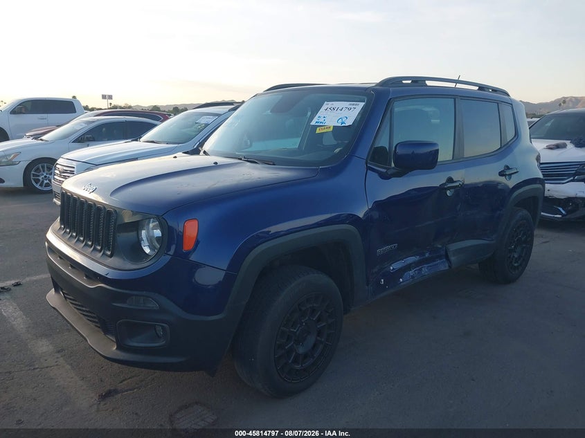 Vin: zaccjbbb0hpg39683, lot: 46313643, jeep renegade latitude 20172