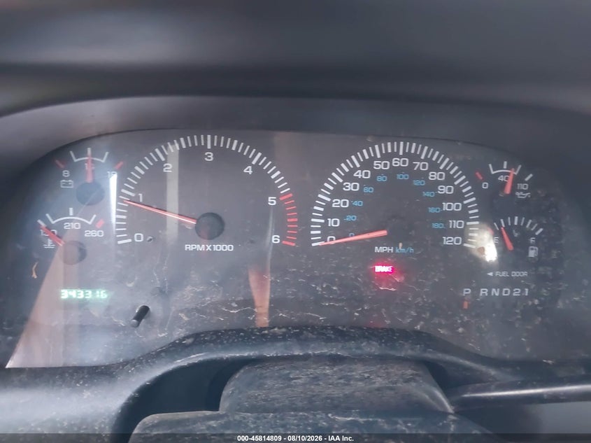 DODGE RAM 1500 2000 VIN 3B7HF13Z8YG162094