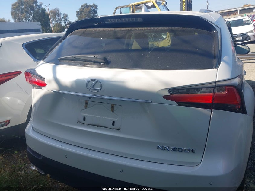 LEXUS NX 200T 2015 VIN JTJBARBZ4F2002575