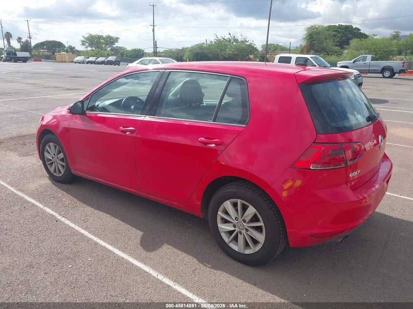 Vin: 3vw217au9fm022341, lot: 46313737, volkswagen golf tsi s 4-door 20153