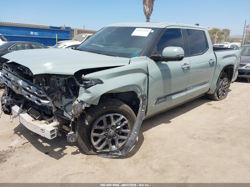 Vin: 5tfna5db6sx314791, lot: 46313794, toyota tundra platinum 20252
