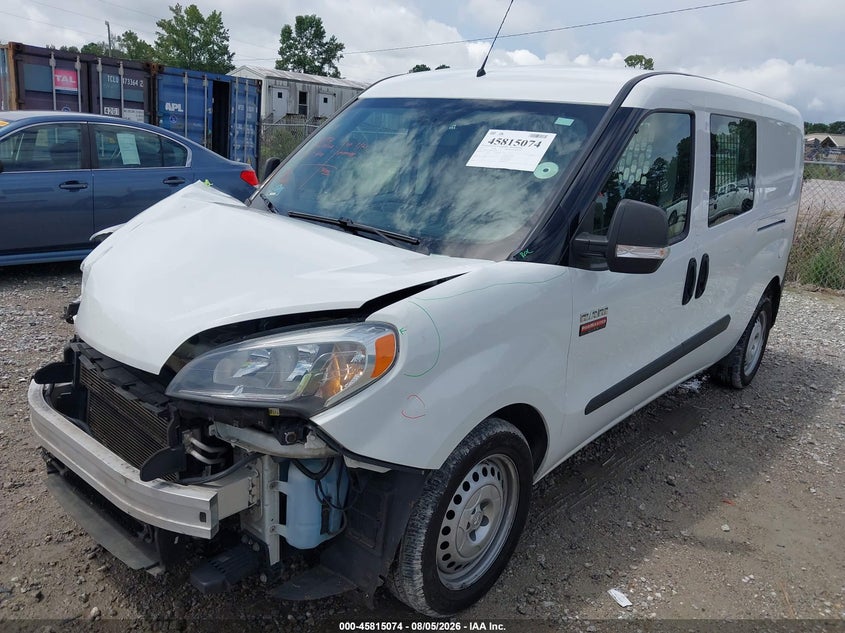 Vin: zfbhrfab0m6t49001, lot: 46313920, ram promaster city tradesman 20212