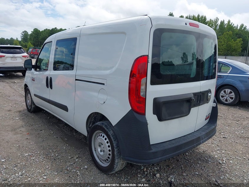 Vin: zfbhrfab0m6t49001, lot: 46313920, ram promaster city tradesman 20213