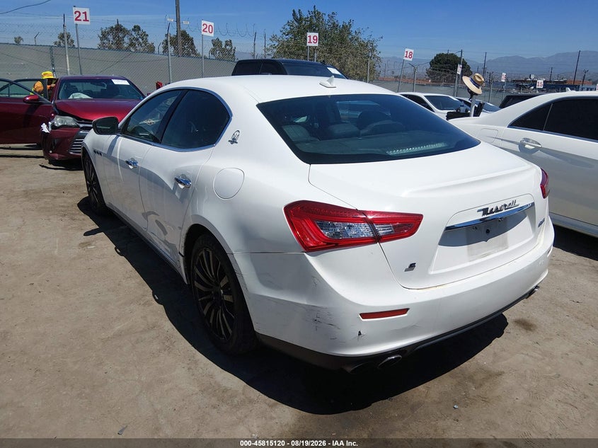 Vin: zam57rsa5h1242733, lot: 46313966, maserati ghibli s 20173
