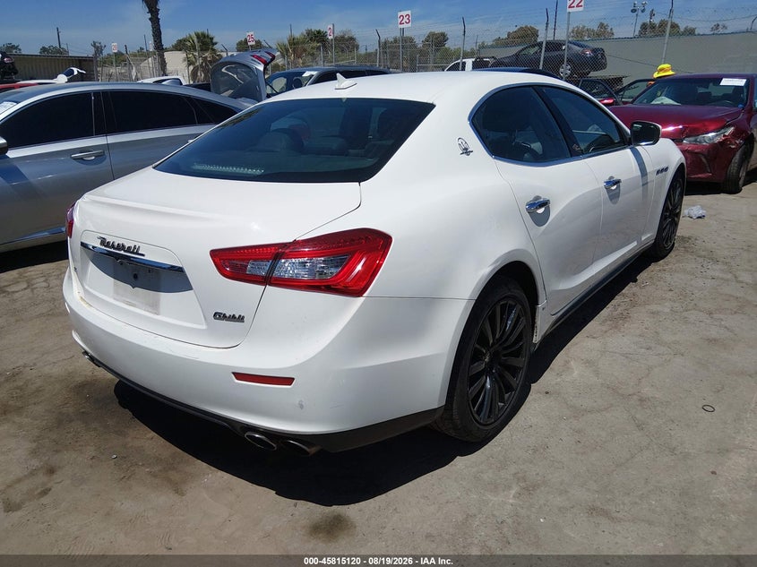 Vin: zam57rsa5h1242733, lot: 46313966, maserati ghibli s 20174
