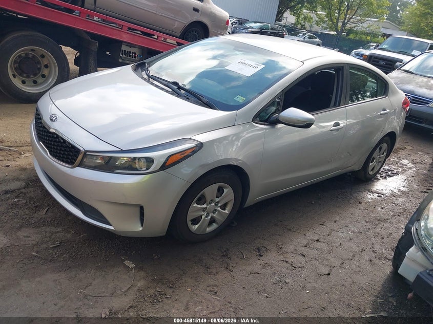 Vin: 3kpfk4a75je258157, lot: 46313995, kia forte lx 20182