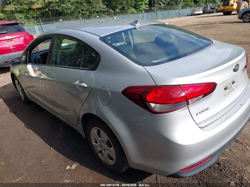 Vin: 3kpfk4a75je258157, lot: 46313995, kia forte lx 20183