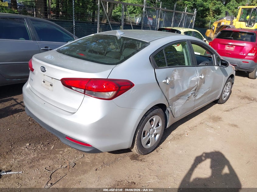 Vin: 3kpfk4a75je258157, lot: 46313995, kia forte lx 20184