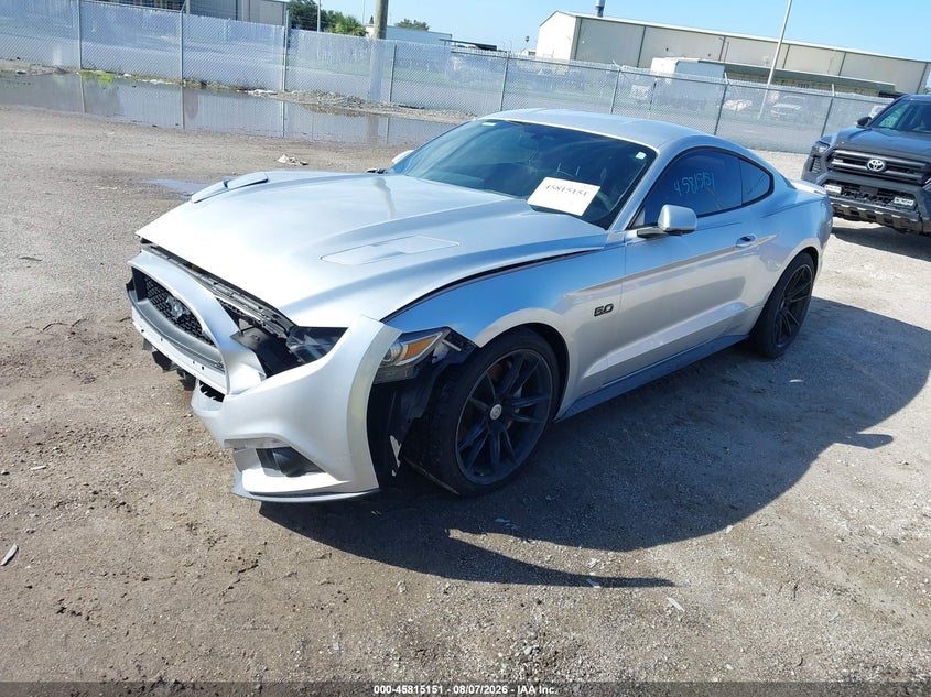 Vin: 1fa6p8cf0f5348001, lot: 46313997, ford mustang gt 20152