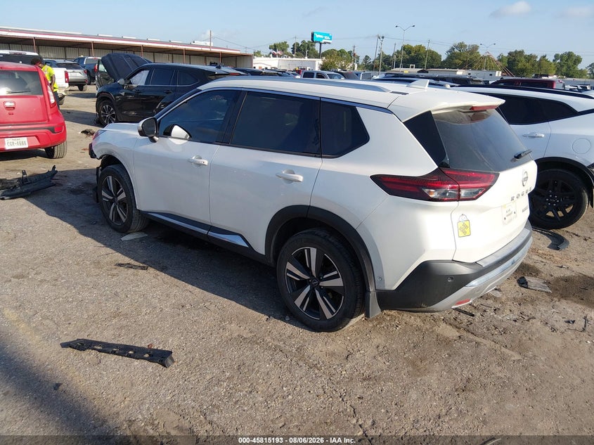 Vin: jn8bt3dc7pw108522, lot: 46314039, nissan rogue platinum fwd 20233