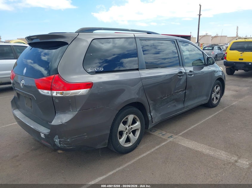 Vin: 5tdkk3dc5ds395451, lot: 46314054, toyota sienna le v6 7 passenger auto access seat/le v6 8 passenger 20134