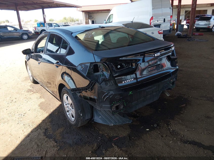 Vin: knafx4a62f5376580, lot: 46314070, kia forte lx 20153