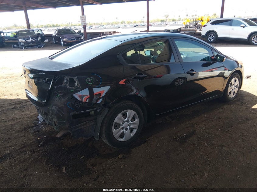 Vin: knafx4a62f5376580, lot: 46314070, kia forte lx 20154