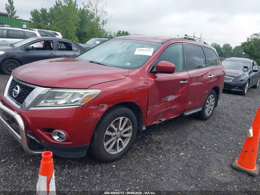 Vin: 5n1ar2mm2fc660577, lot: 46314193, nissan pathfinder s 20152