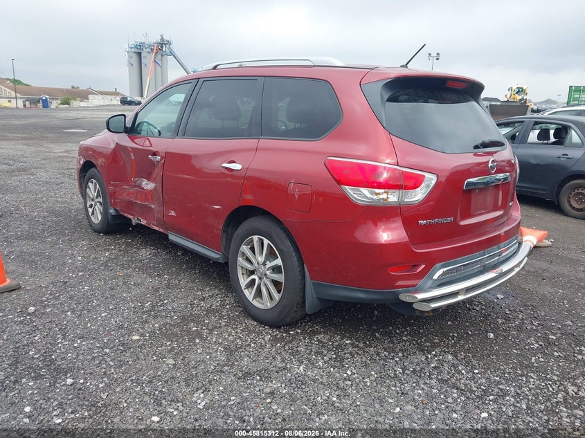 Vin: 5n1ar2mm2fc660577, lot: 46314193, nissan pathfinder s 20153