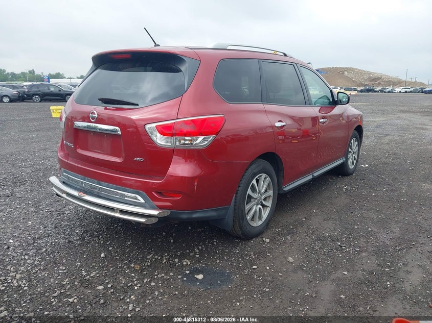 Vin: 5n1ar2mm2fc660577, lot: 46314193, nissan pathfinder s 20154