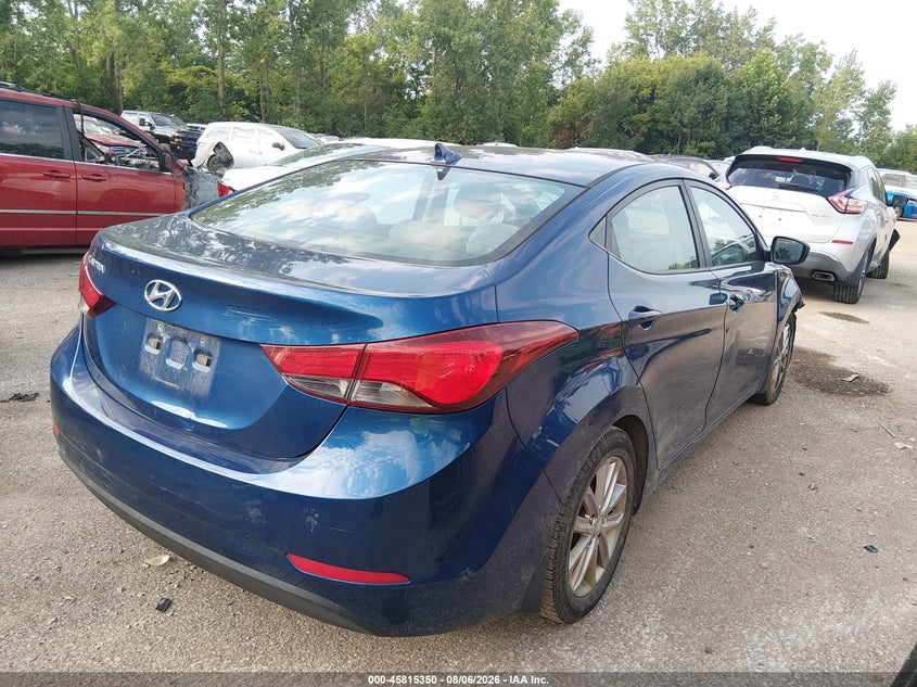 Vin: 5npdh4ae2fh577829, lot: 46314231, hyundai elantra se 20154